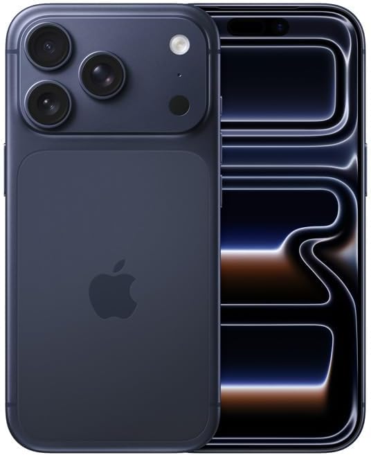 Apple iPhone 17 Pro – US Version, 256GB, eSIM, Deep Blue (Renewed Premium)