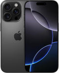 Apple iPhone 16 Pro – 128GB, Black Titanium, Unlocked (Renewed)