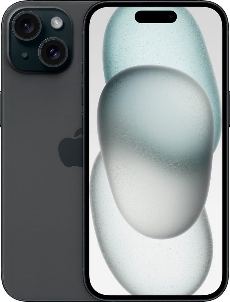 Apple iPhone 15 – 128GB, Black, Unlocked (Renewed)