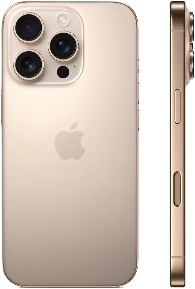 Apple iPhone 16 Pro Max – 256GB, Desert Titanium, Unlocked (Renewed)