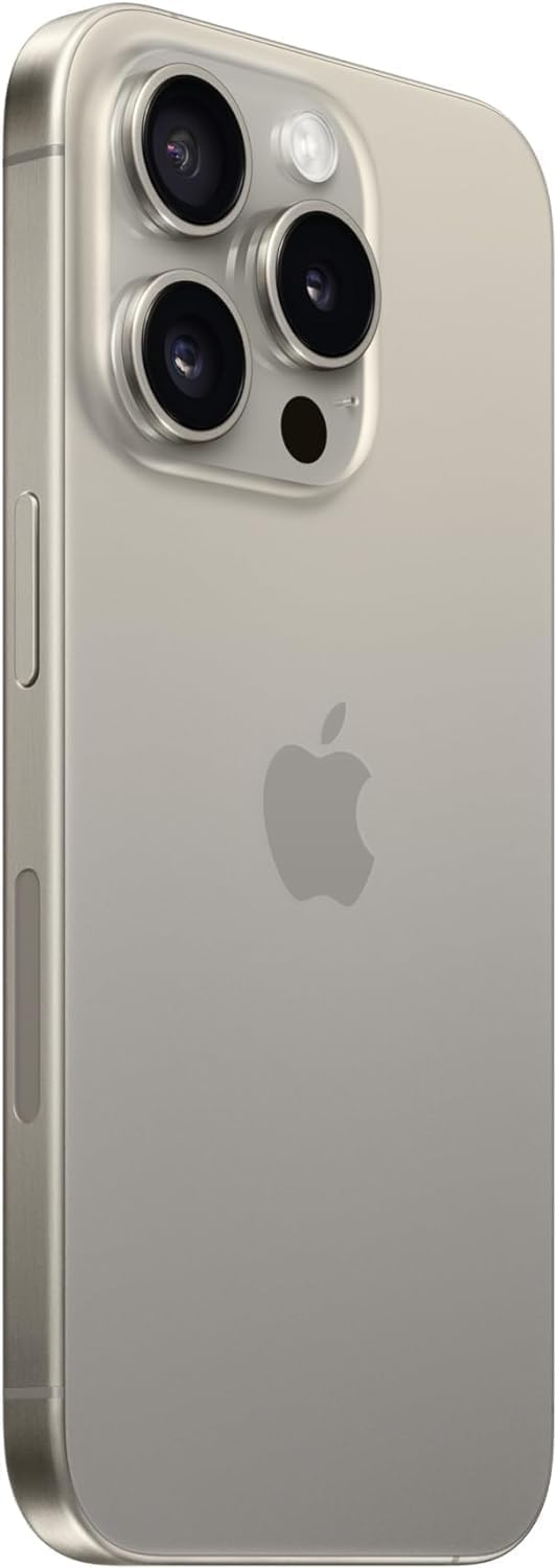 Apple iPhone 15 Pro – 128GB, Black Titanium, Unlocked (Renewed)