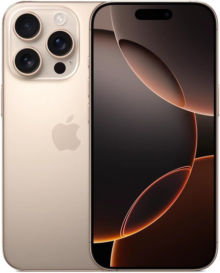Apple iPhone 16 Pro Max – 256GB, Desert Titanium, Unlocked (Renewed)