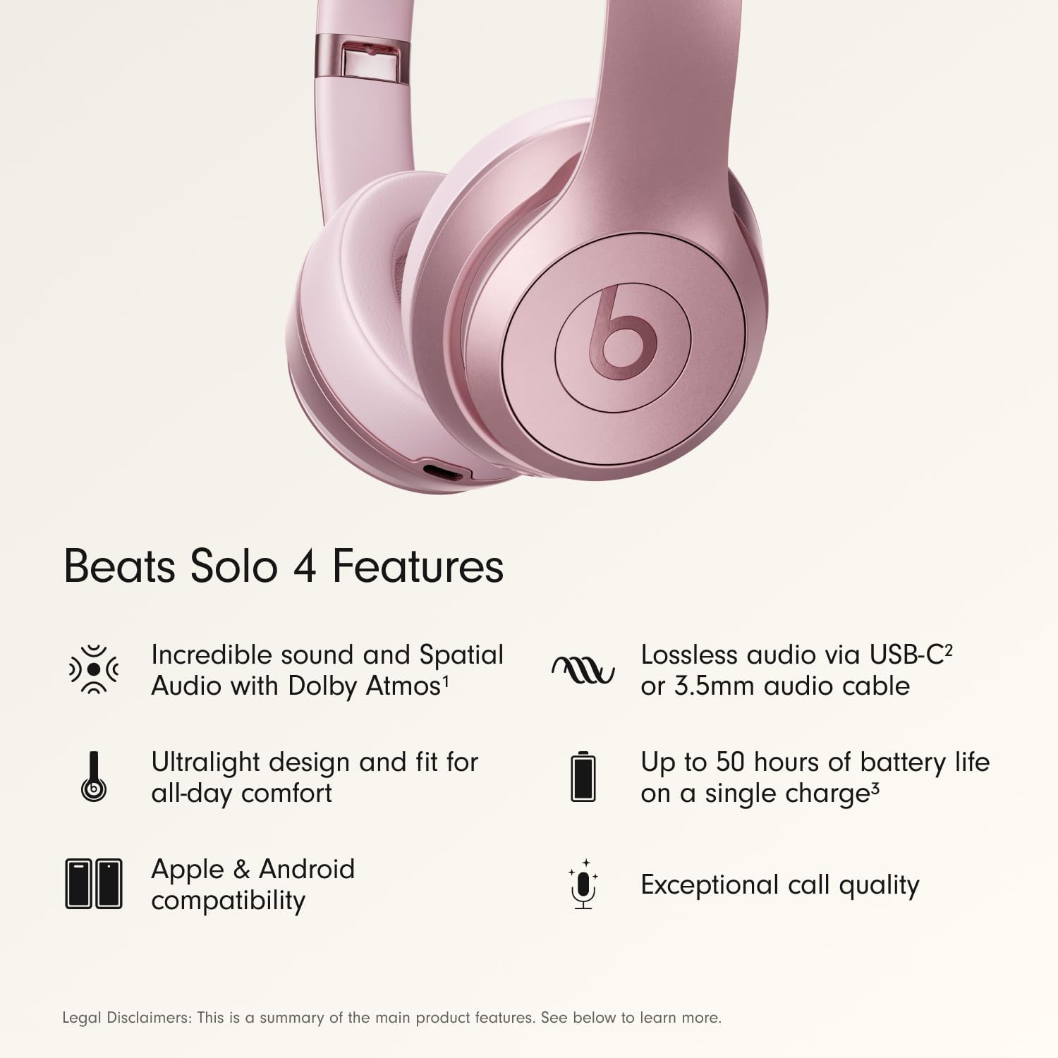 Beats Solo 4 - Wireless On-Ear Bluetooth Headphones