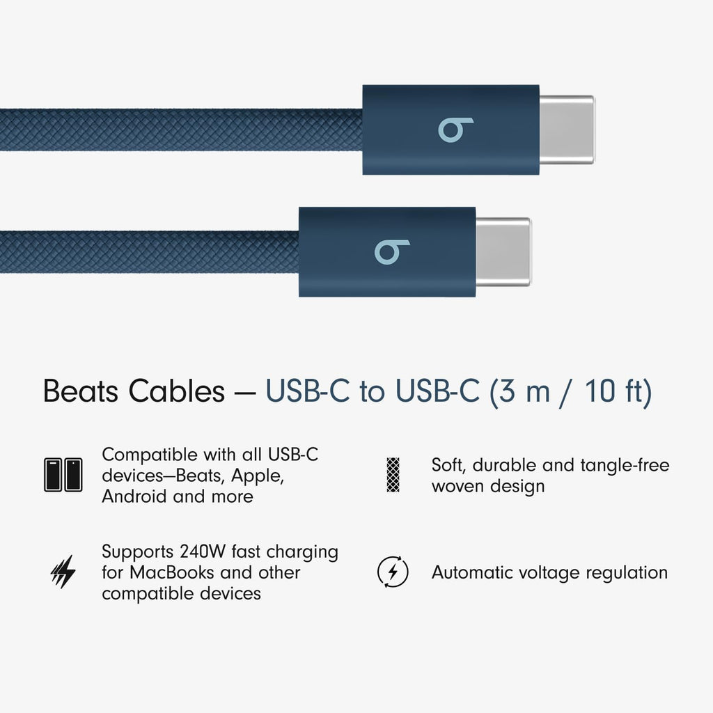 Beats USB Cable - Fast Charging Woven Durable Cable