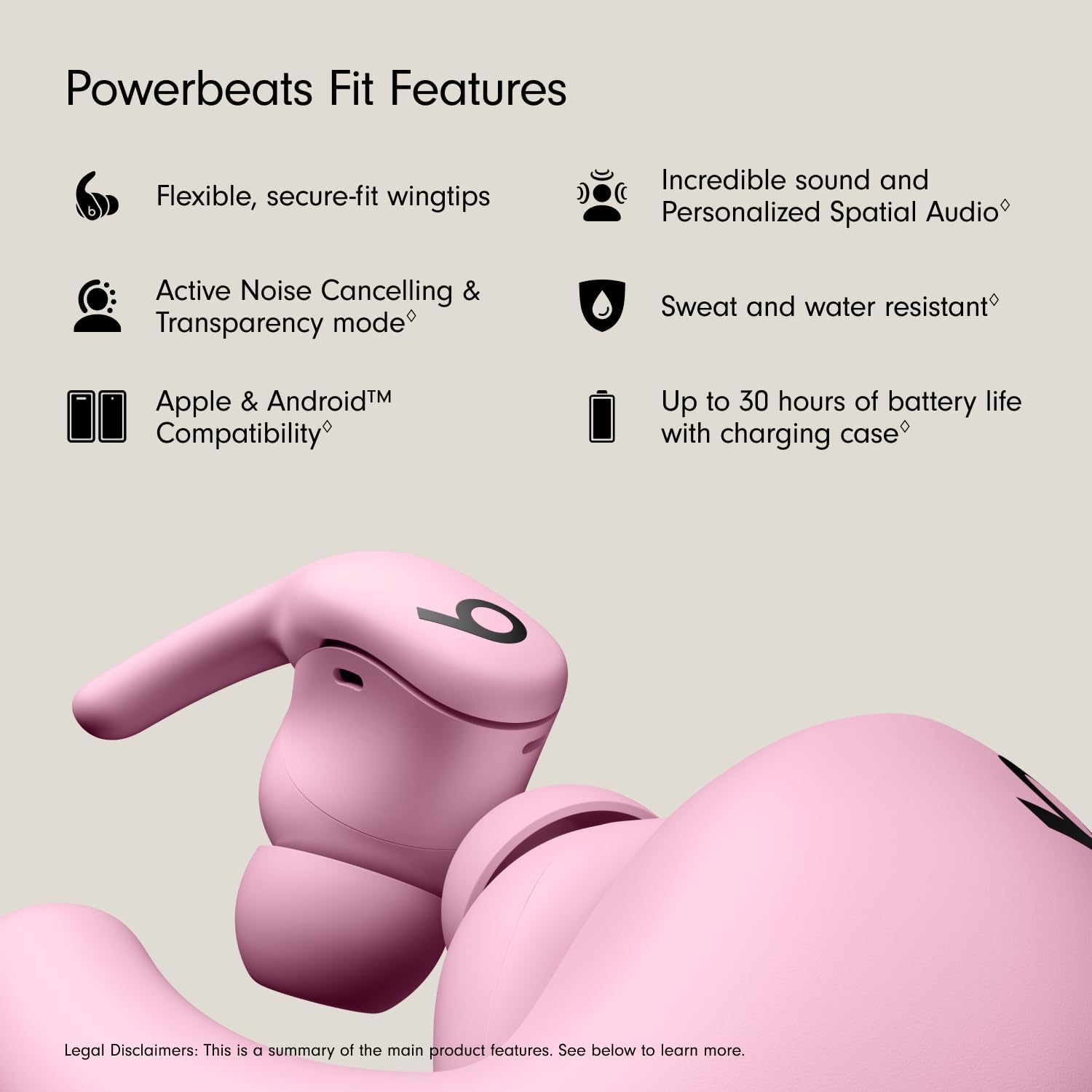 Beats Powerbeats Fit - Wireless Noise Cancelling Workout Earbuds