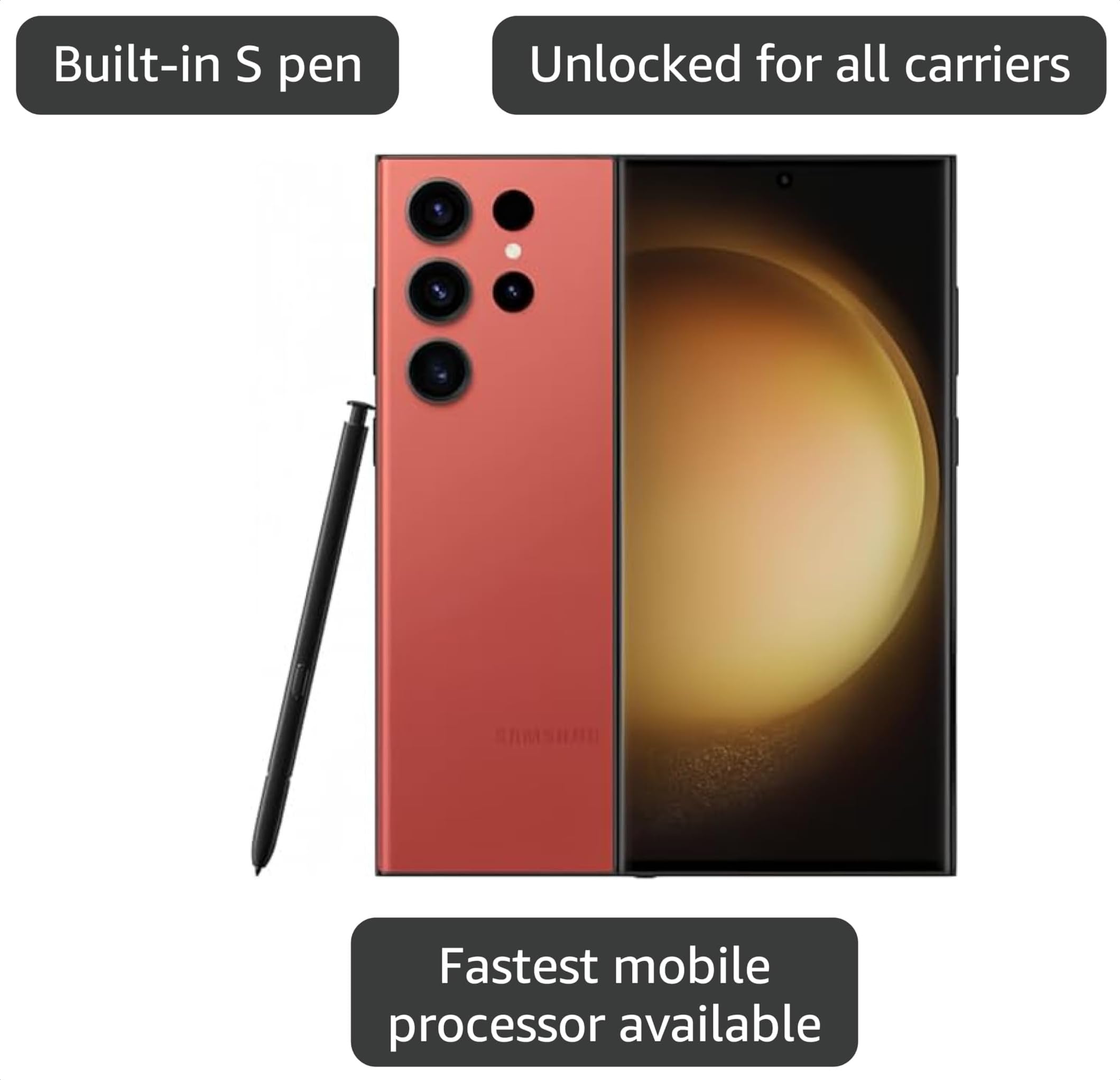 Samsung Galaxy S23 Ultra 5G - Unlocked (Renewed)