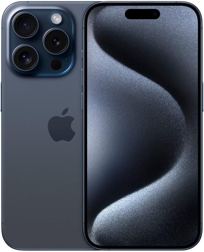 Apple iPhone 15 Pro – 128GB, Black Titanium, Unlocked (Renewed)