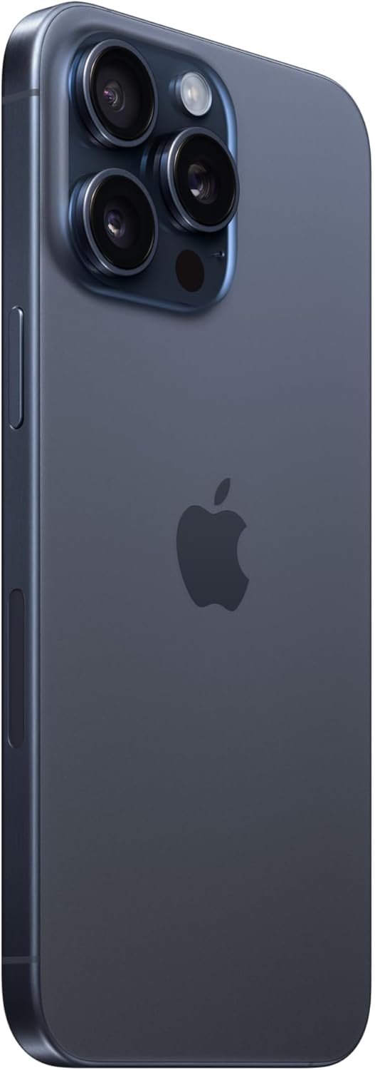 Apple iPhone 15 Pro Max – 256GB, Black Titanium, Unlocked (Renewed Premium)
