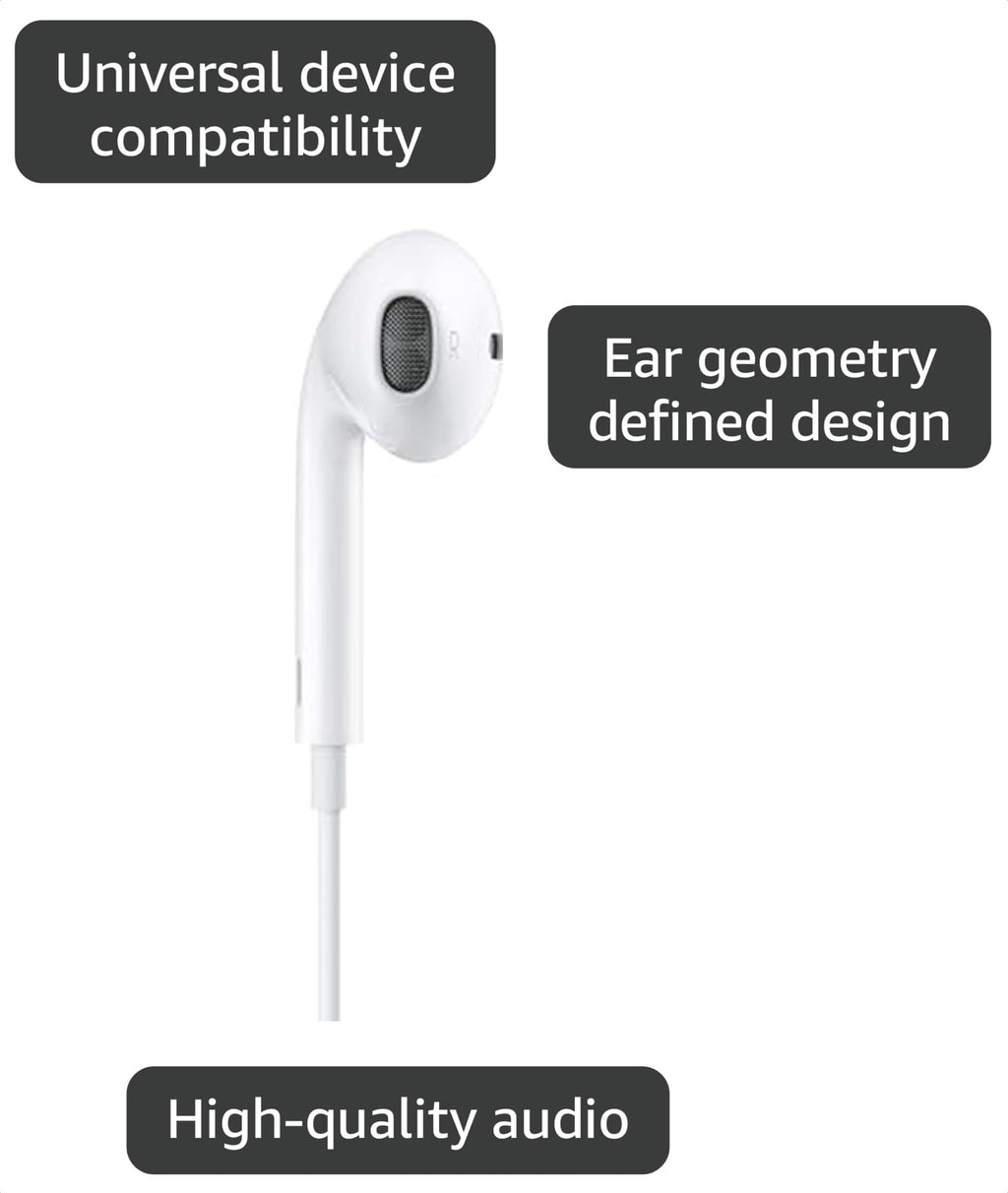 Apple EarPods - Wired Headphones with Microphone