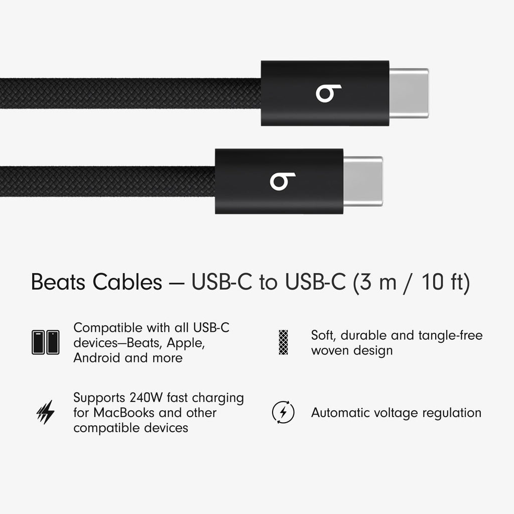 Beats USB Cable - Fast Charging Woven Durable Cable