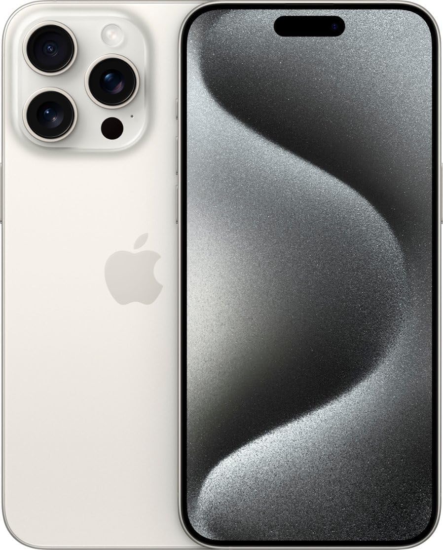 Apple iPhone 15 Pro – 128GB, Black Titanium, Unlocked (Renewed)