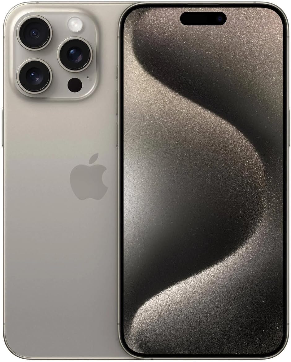 Apple iPhone 15 Pro – 128GB, Black Titanium, Unlocked (Renewed)